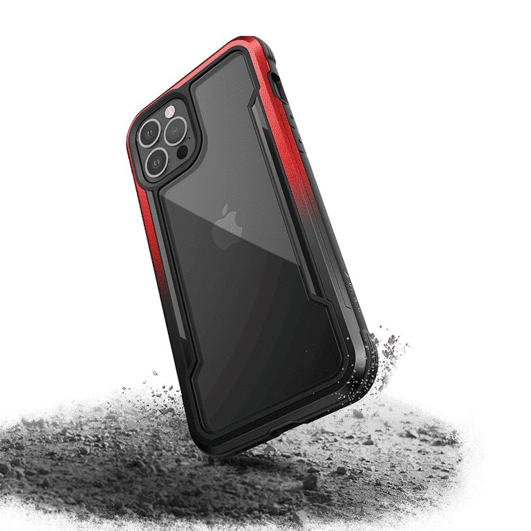 เคส X-Doria รุ่น Raptic Shield - iPhone 12 Pro Max - ไล่สีดำ/แดง