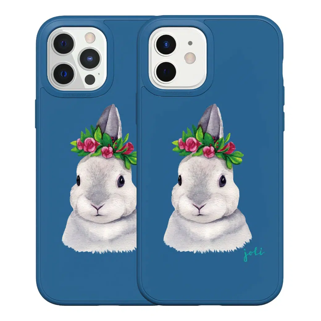 เคส RhinoShield รุ่น SolidSuit Graphic - iPhone 12 / 12 Pro - Royal Blue/The Joli Cute Bunny