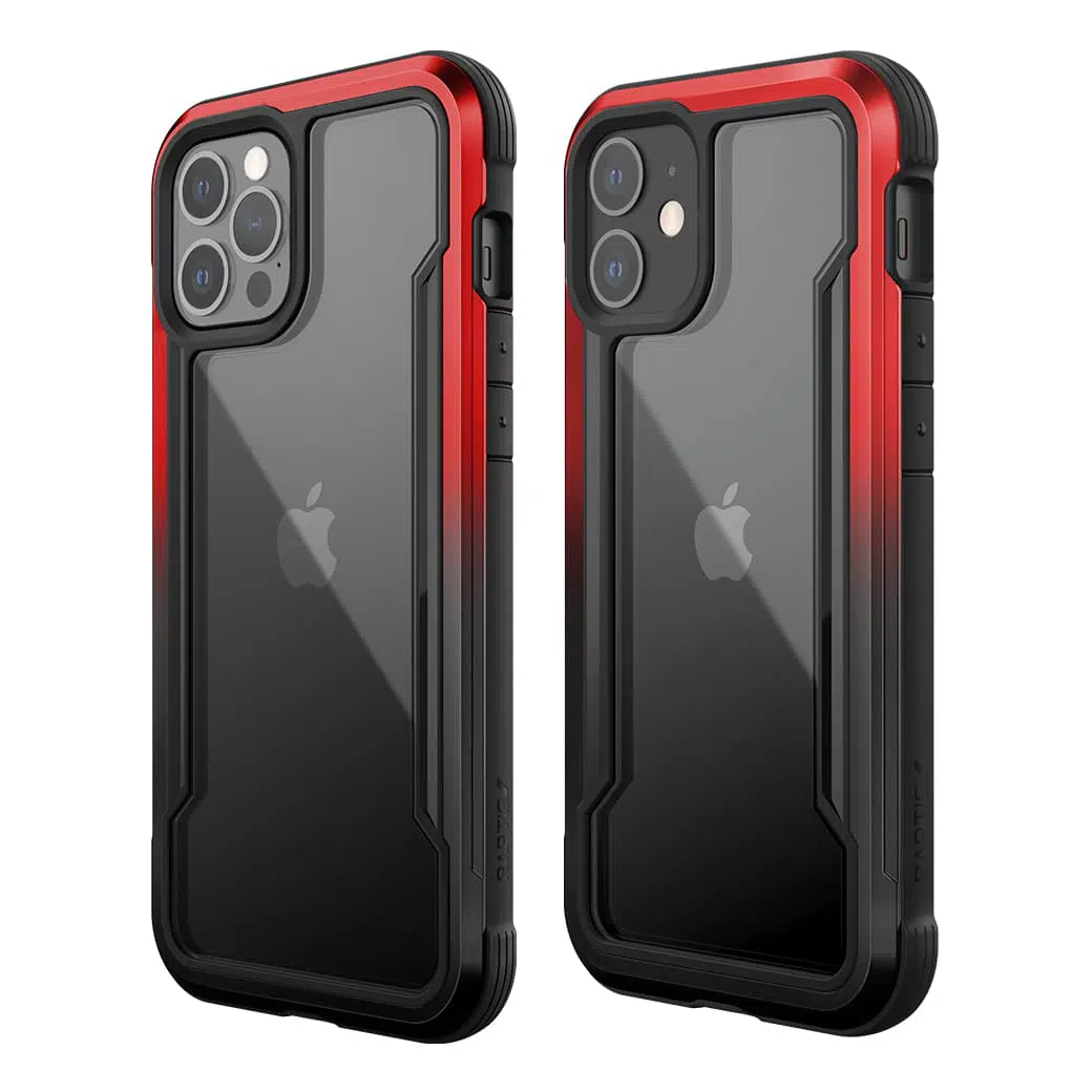 เคส X-Doria รุ่น Raptic Shield - iPhone 12 / 12 Pro - ไล่สีดำ/แดง