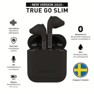 หูฟังไร้สาย Defunc รุ่น TRUE GO Slim (ขนาดเล็กลง พกพาสะดวก) - ดำ