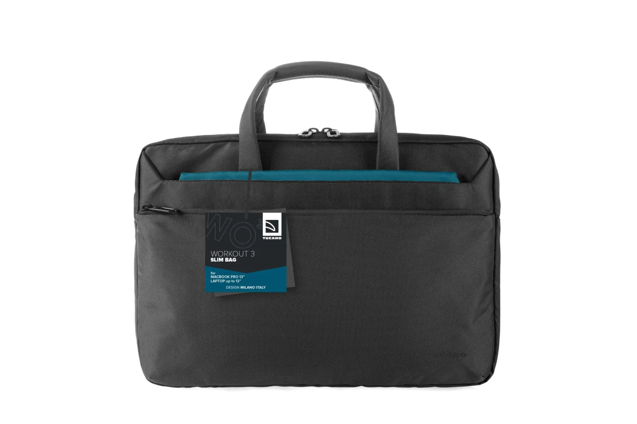 กระเป๋าโน๊ตบุ๊ค Tucano รุ่น Work Out III Super Slim Bag - MacBook Pro 13" / Notebook 13" - ดำ