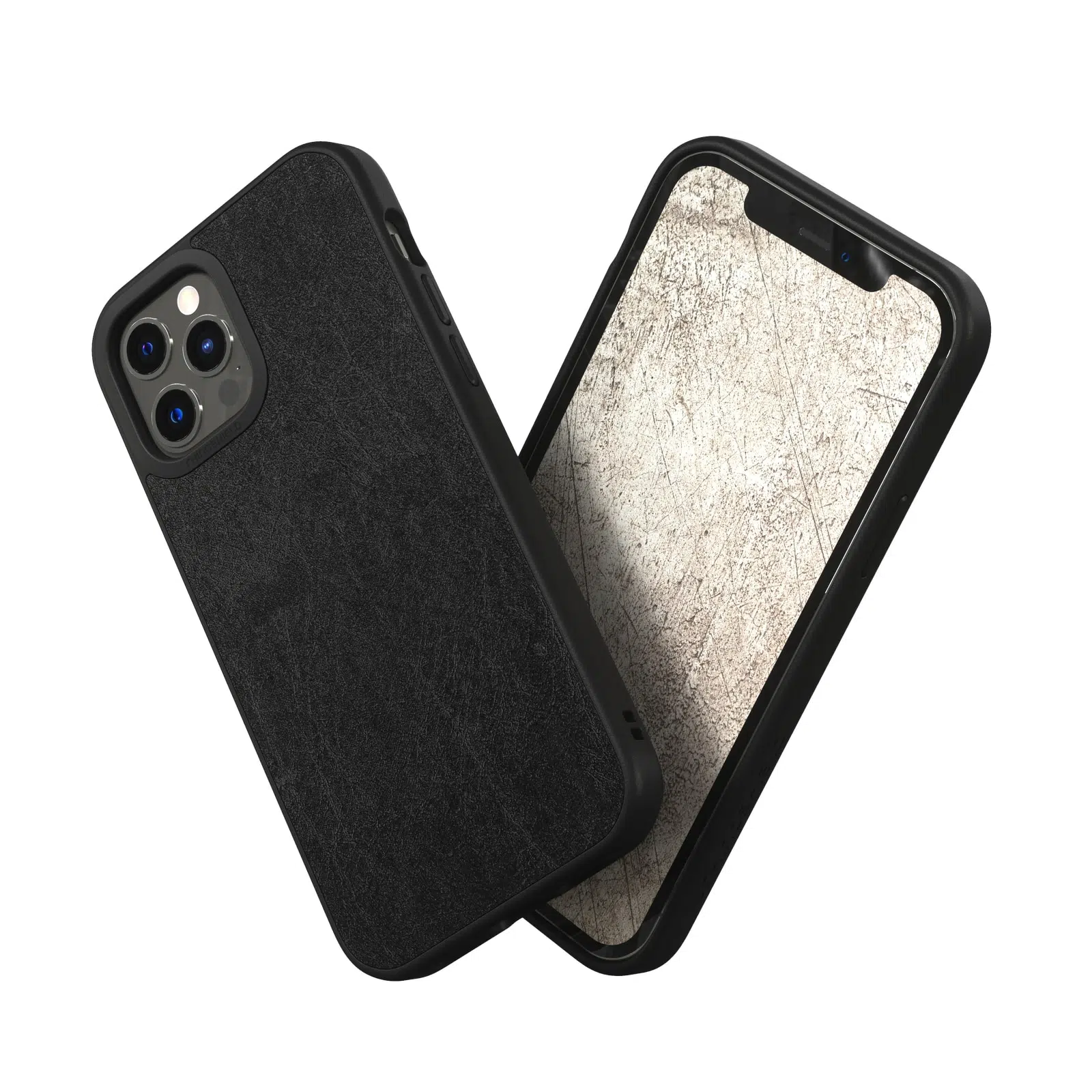 เคส RhinoShield รุ่น SolidSuit - iPhone 12 Pro Max - หนังสีดำ