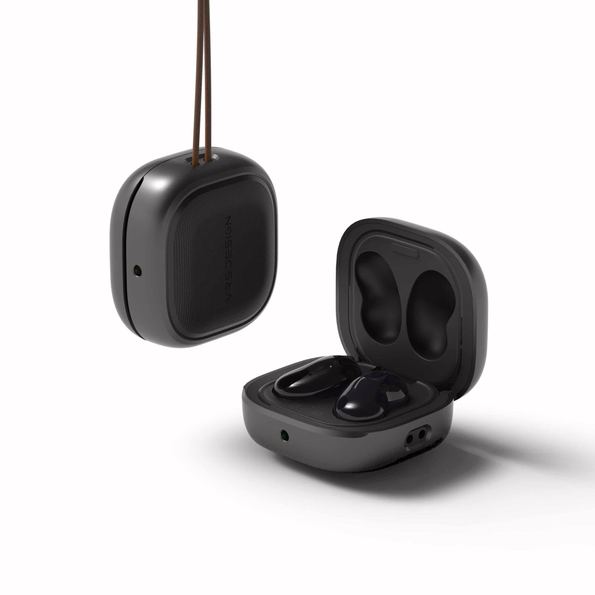 เคส VRS รุ่น Modern - Galaxy Buds 2 Pro/ Buds 2/ Buds Pro/ Buds Live - Metal Black