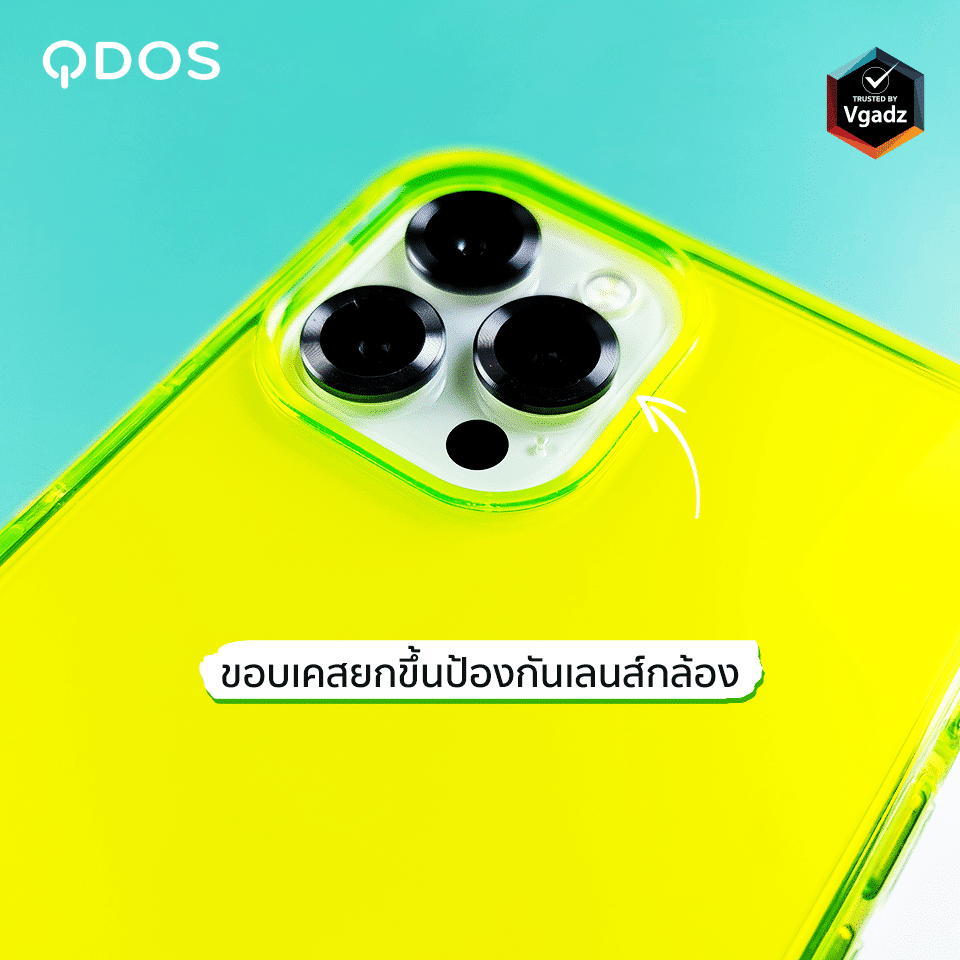เคส QDOS รุ่น Hybrid Neon - iPhone 12 / 12 Pro - ชมพู