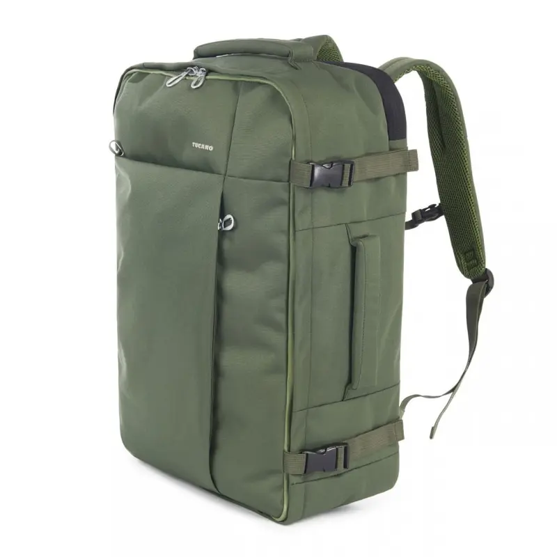 กระเป๋าเป้ Tucano รุ่น Tugo' L Travel Backpack, Cabin Luggage ความจุ 38 ลิตร (Compatible with Notebook 17") - เขียว