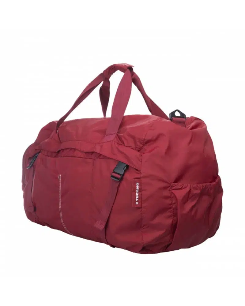 กระเป๋า Tucano รุ่น Compatto Super Light Completely Foldable Weekender Bag - แดงเบอร์กันดี้