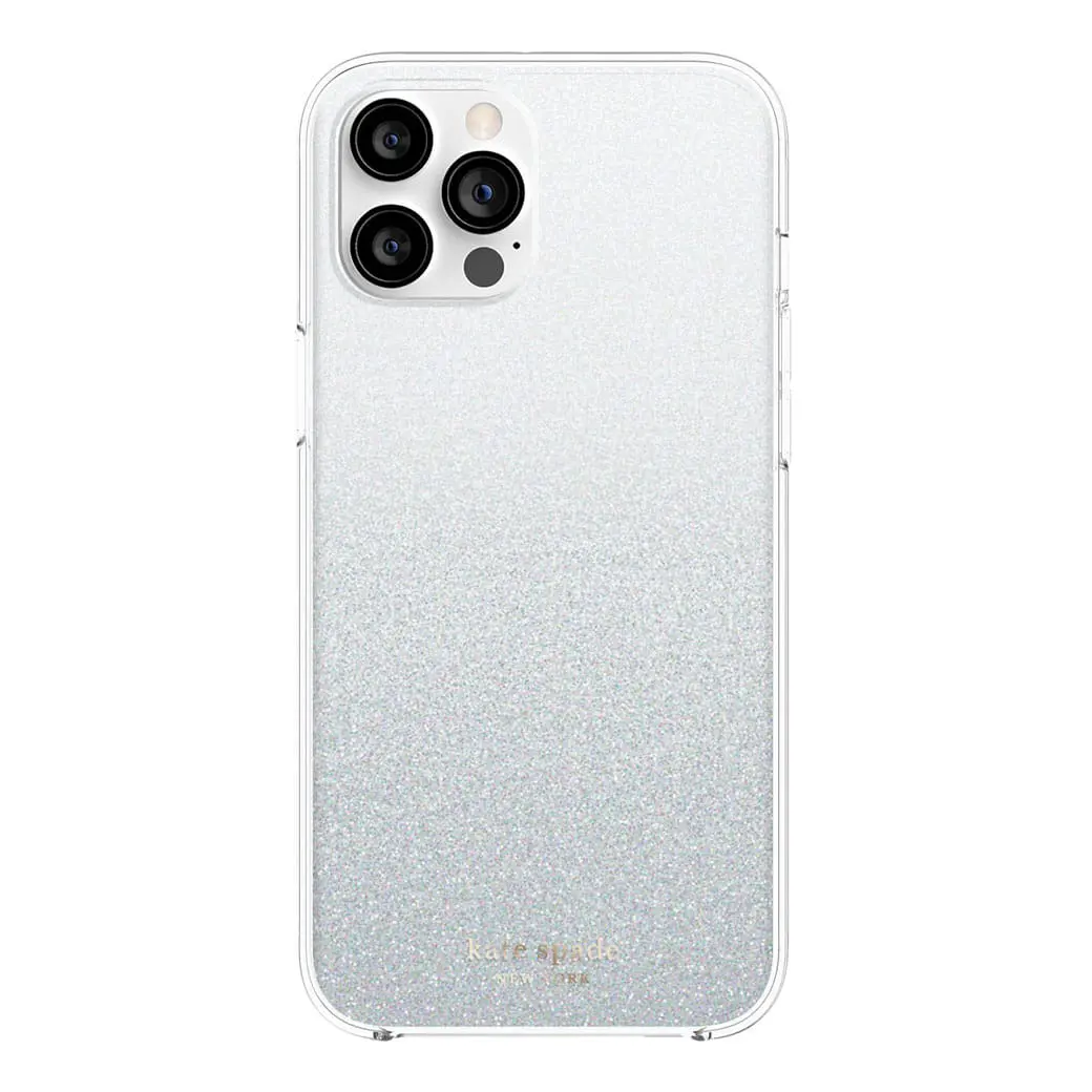 เคส Kate Spade New York รุ่น Protective Hardshell Case - iPhone 12 Pro Max - White Glitter Wash