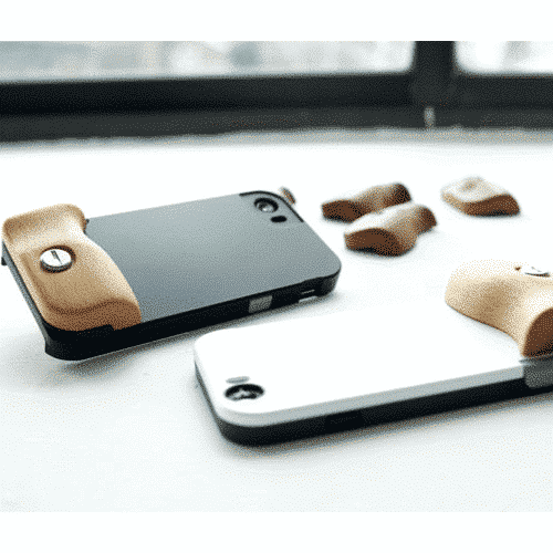 ด้านจับใส่เคส Bitplay รุ่น Wood Grip SNAP!7 - iPhone 7/8 - สี Brown