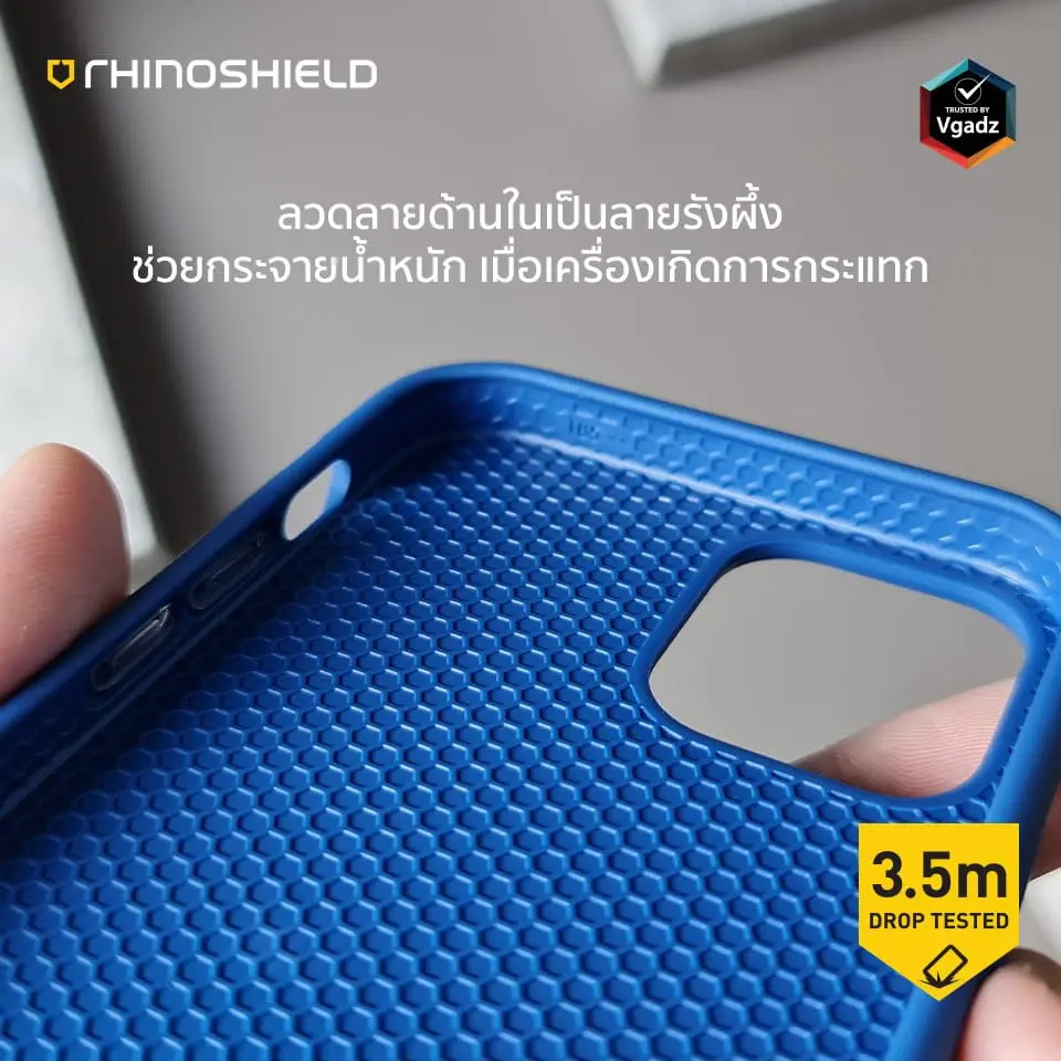 เคส RhinoShield รุ่น SolidSuit Graphic - iPhone 12 Mini - Black/See Through
