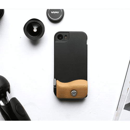 ด้านจับใส่เคส Bitplay รุ่น Wood Grip SNAP!7 - iPhone 7 Plus - สี Brown