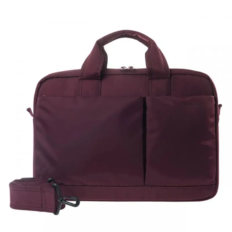 กระเป๋าโน๊ตบุ๊ค Tucano รุ่น Piu Business Bag - MacBook Pro 15" Retina / Notebook 13" and 14" - แดงบอร์โด
