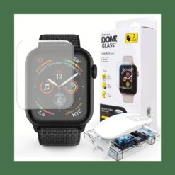 ฟิล์มกระจกนิรภัย Whitestone Dome Glass - Apple Watch Series 6/SE/5/4 (44mm) - เซตฟิล์ม2แผ่น + เครื่องอบ UV