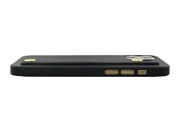 เคส Power Support รุ่น P.S.ZERO Air Jacket Leather Band - iPhone 12 / 12 Pro - ดำ
