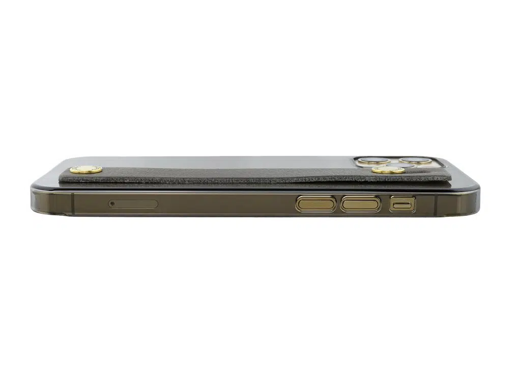 เคส Power Support รุ่น P.S.ZERO Air Jacket Leather Band - iPhone 12 Pro Max - ดำใส
