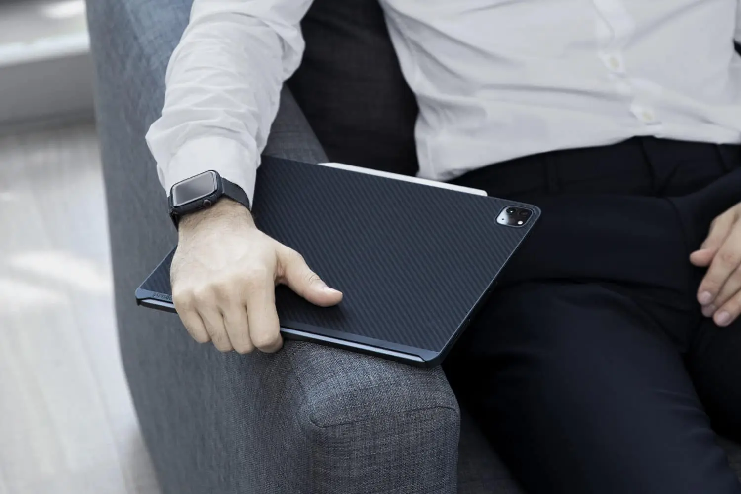 เคส PITAKA รุ่น MagEZ Case - iPad Air 10.9" (4th/5th Gen) - Black/Grey Twill