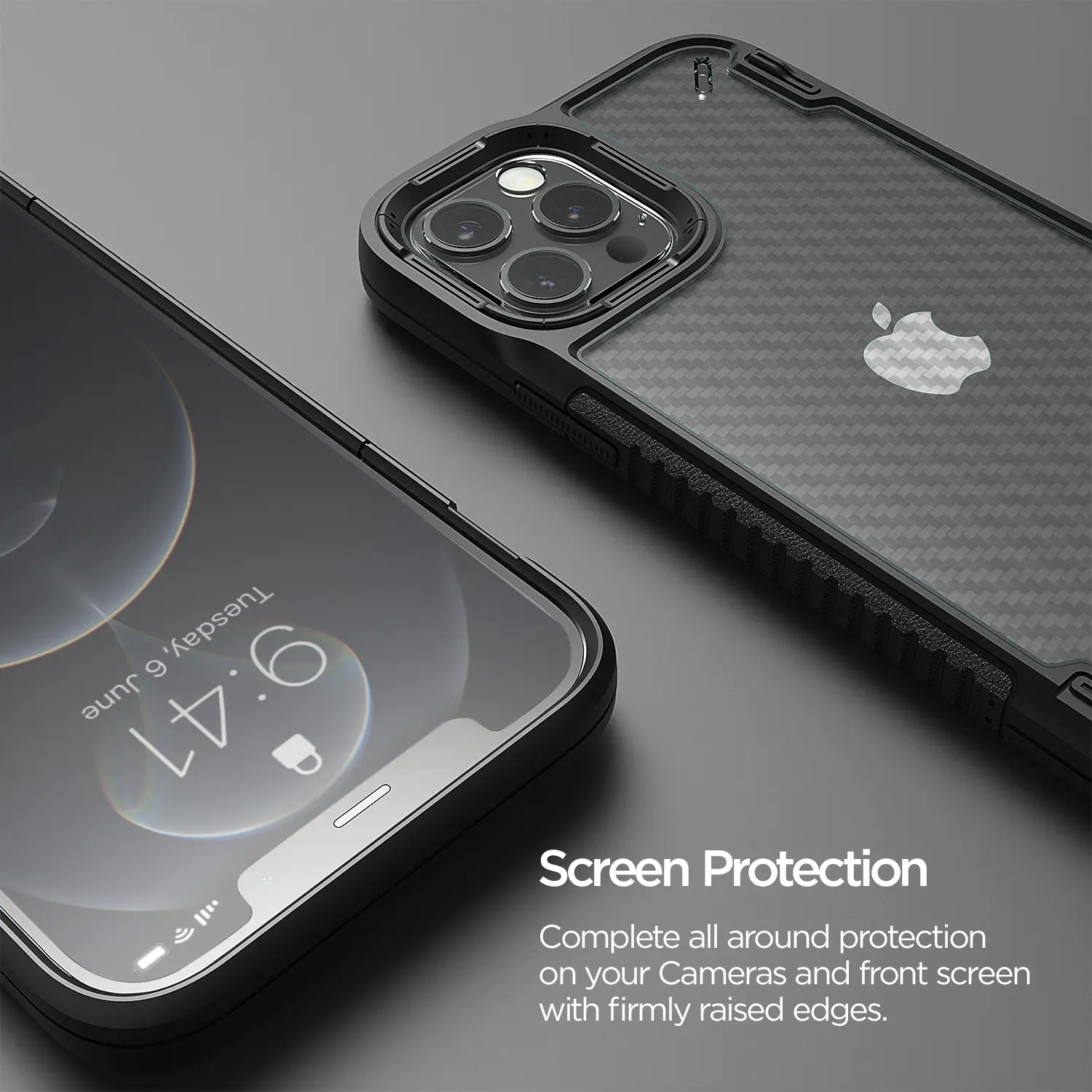 เคส VRS รุ่น Crystal Mixx Pro - iPhone 12 Pro Max - สีดำ คาร์บอน