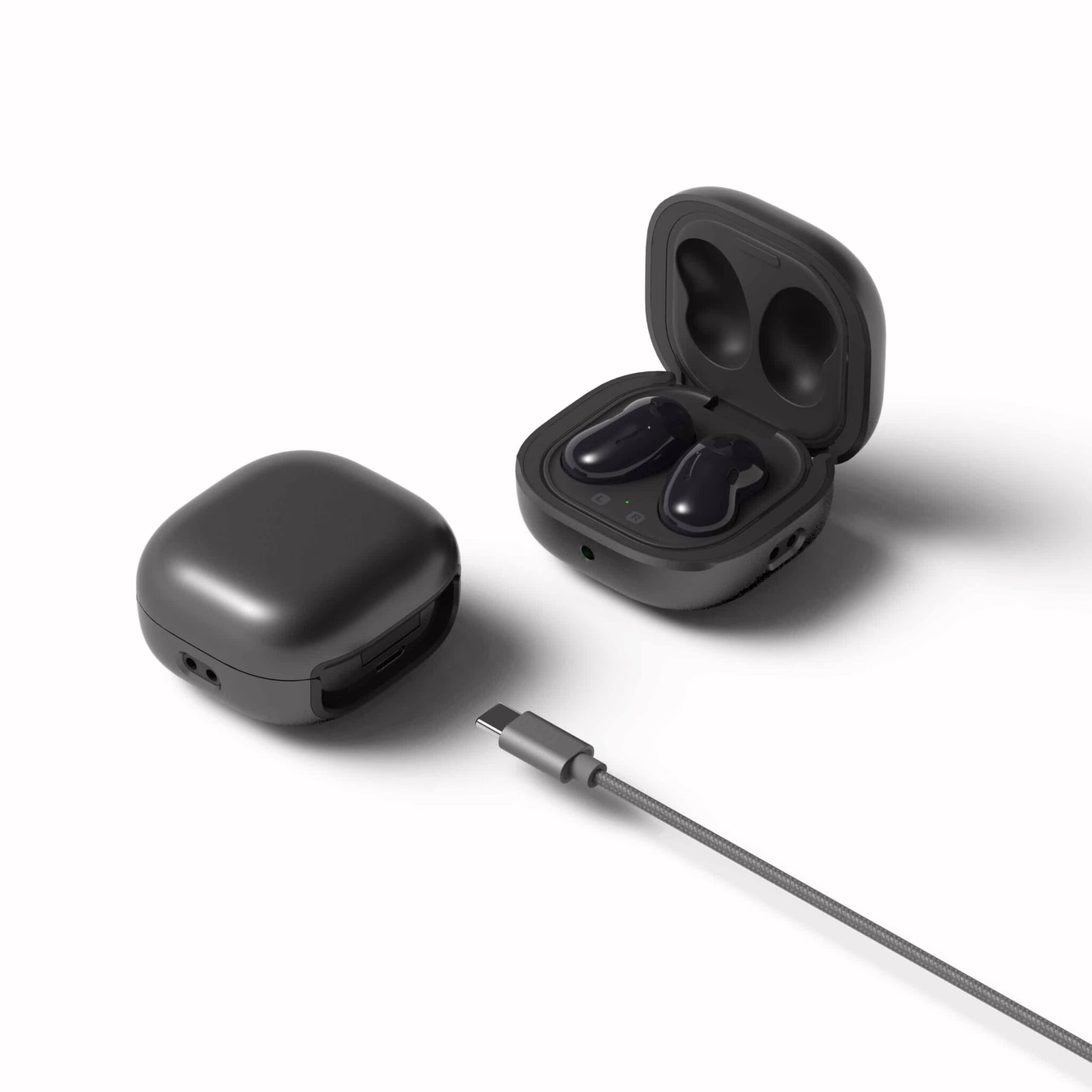 เคส VRS รุ่น Modern - Galaxy Buds 2 Pro/ Buds 2/ Buds Pro/ Buds Live - Metal Black