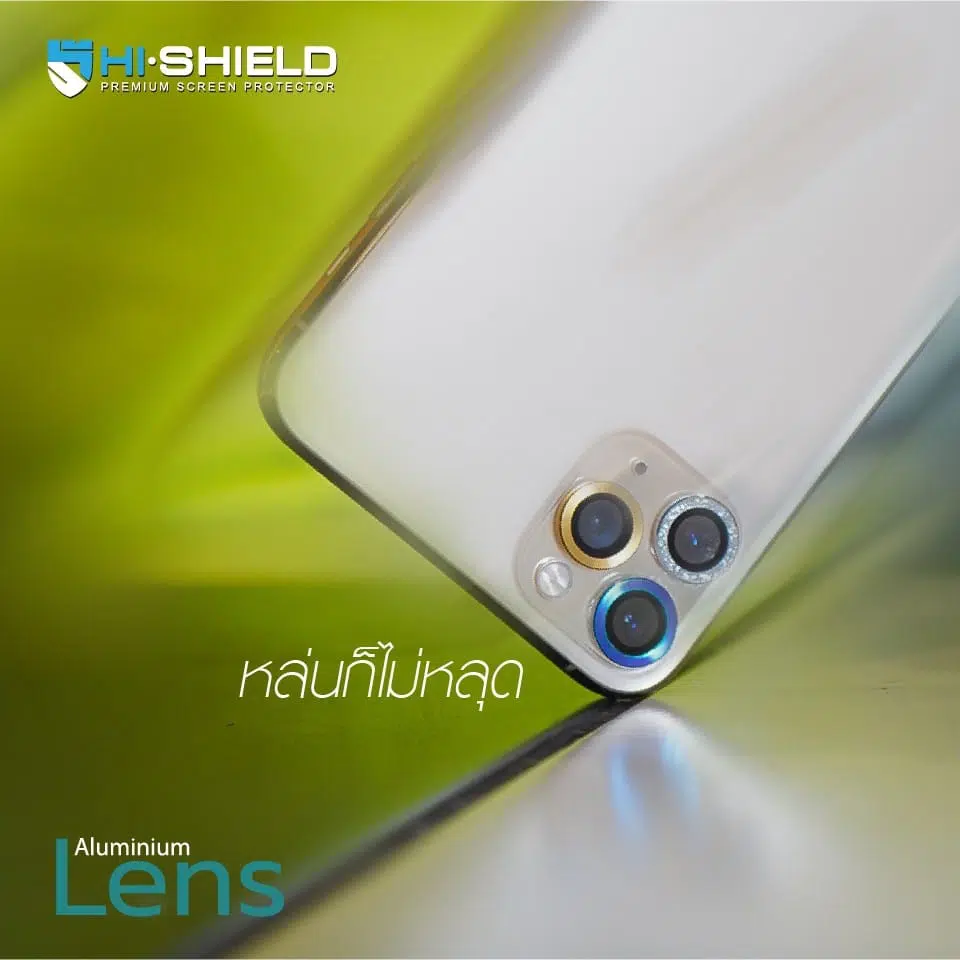 กระจกนิรภัยเลนส์กล้อง Hishield รุ่น Aluminium Camera Lens - iPhone 12