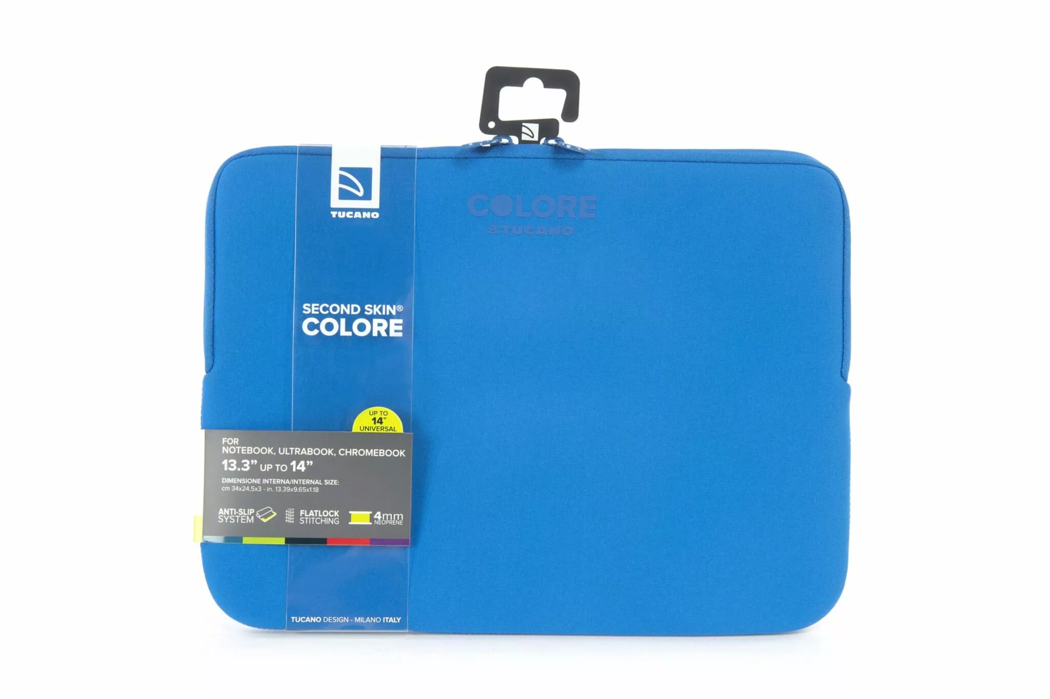 ซองโน๊ตบุ๊ค Tucano รุ่น Colore Neoprene Case - MacBook 15" / Notebook 13" and 14" - น้ำเงิน