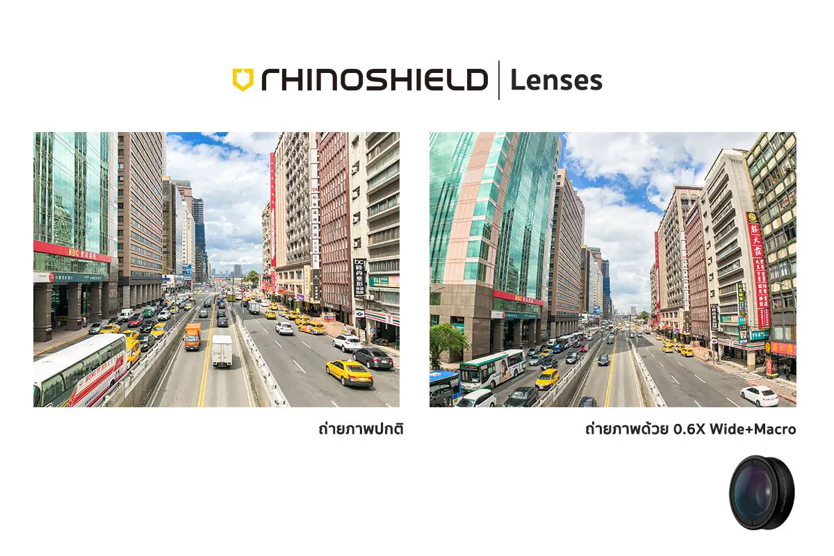 เลนส์กล้อง RhinoShield เลนส์ Wide + Macro (Version 2018)
