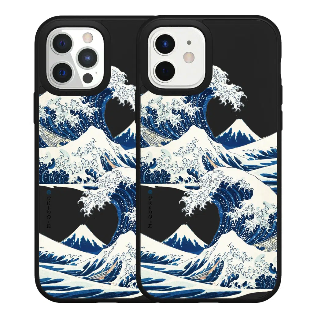 เคส RhinoShield รุ่น SolidSuit Graphic - iPhone 12 / 12 Pro - Black/The Great Wave I