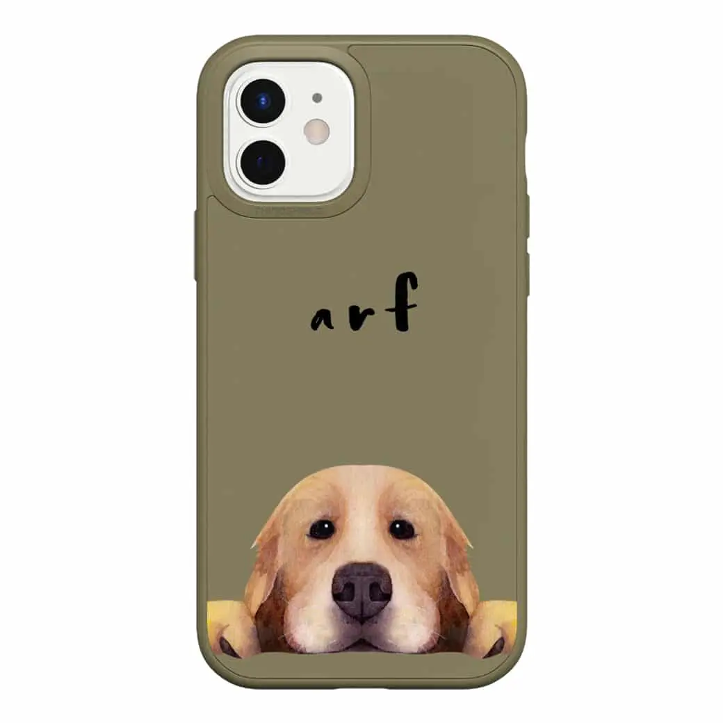 เคส RhinoShield รุ่น SolidSuit Graphic - iPhone 12 Mini - Classic Clay/Puppy Dog Goes Arf