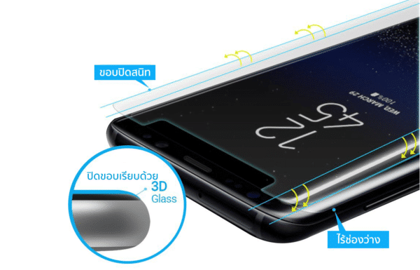 ฟิล์มกระจกนิรภัย Whitestone Dome Glass - Galaxy S9