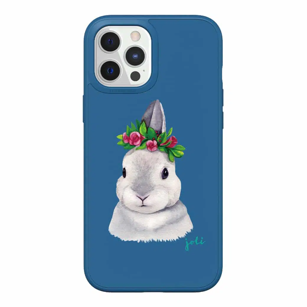เคส RhinoShield รุ่น SolidSuit Graphic - iPhone 12 Pro Max - Royal Blue/The Joli Cute Bunny