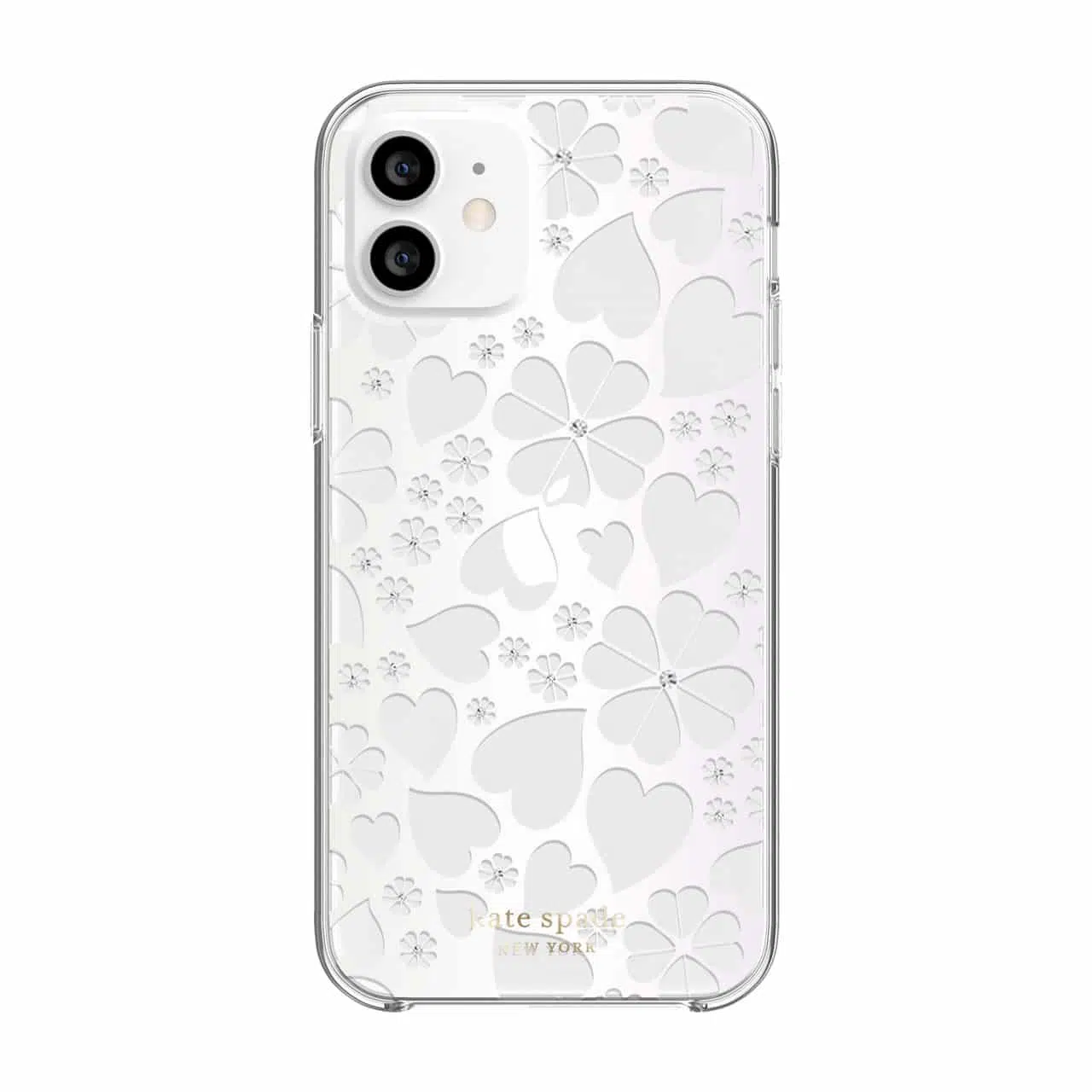 เคส Kate Spade New York รุ่น Protective Hardshell Case - iPhone 12 / 12 Pro - Clover Hearts Knockout