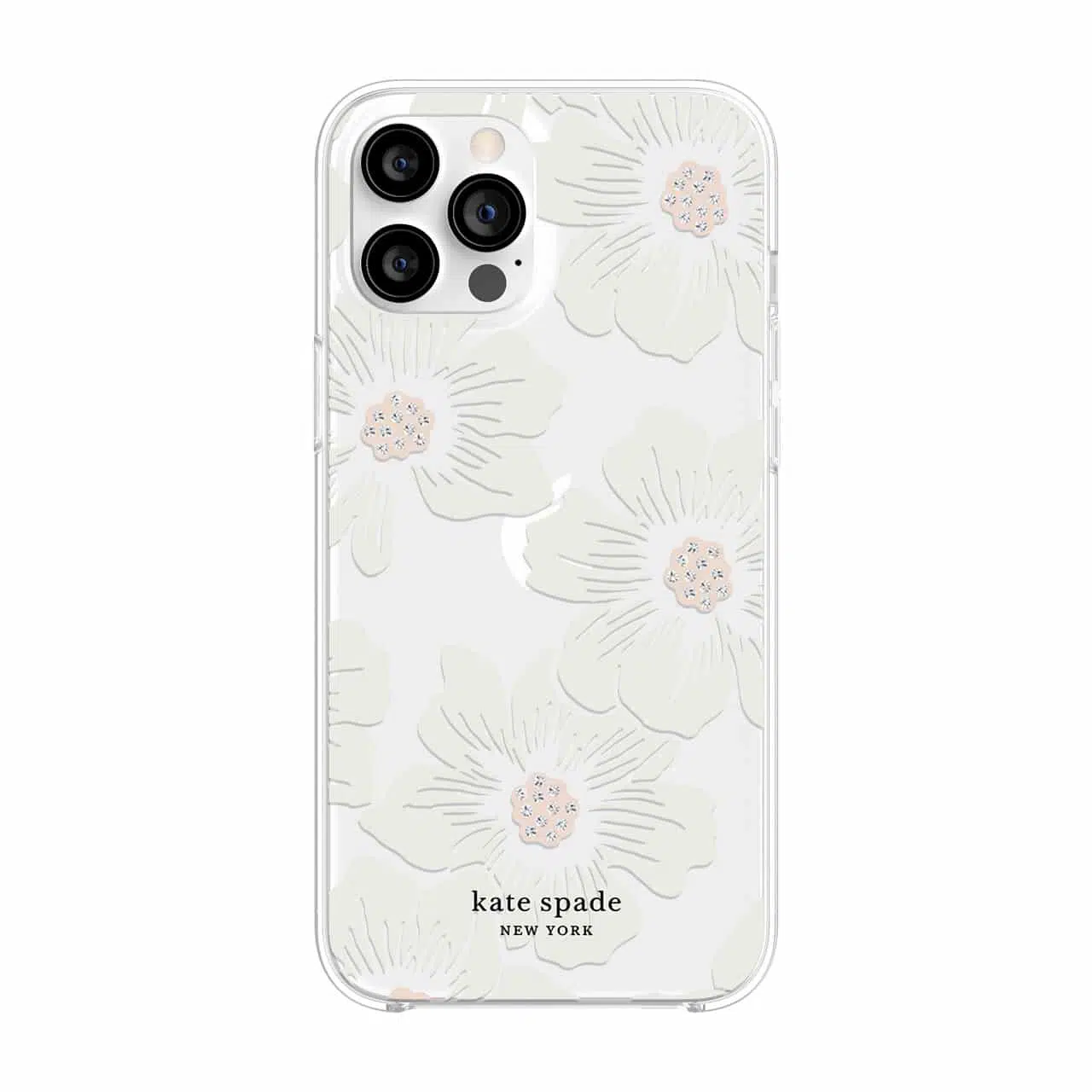 เคส Kate Spade New York รุ่น Protective Hardshell Case - iPhone 12 Pro Max - Hollyhock Floral Clear