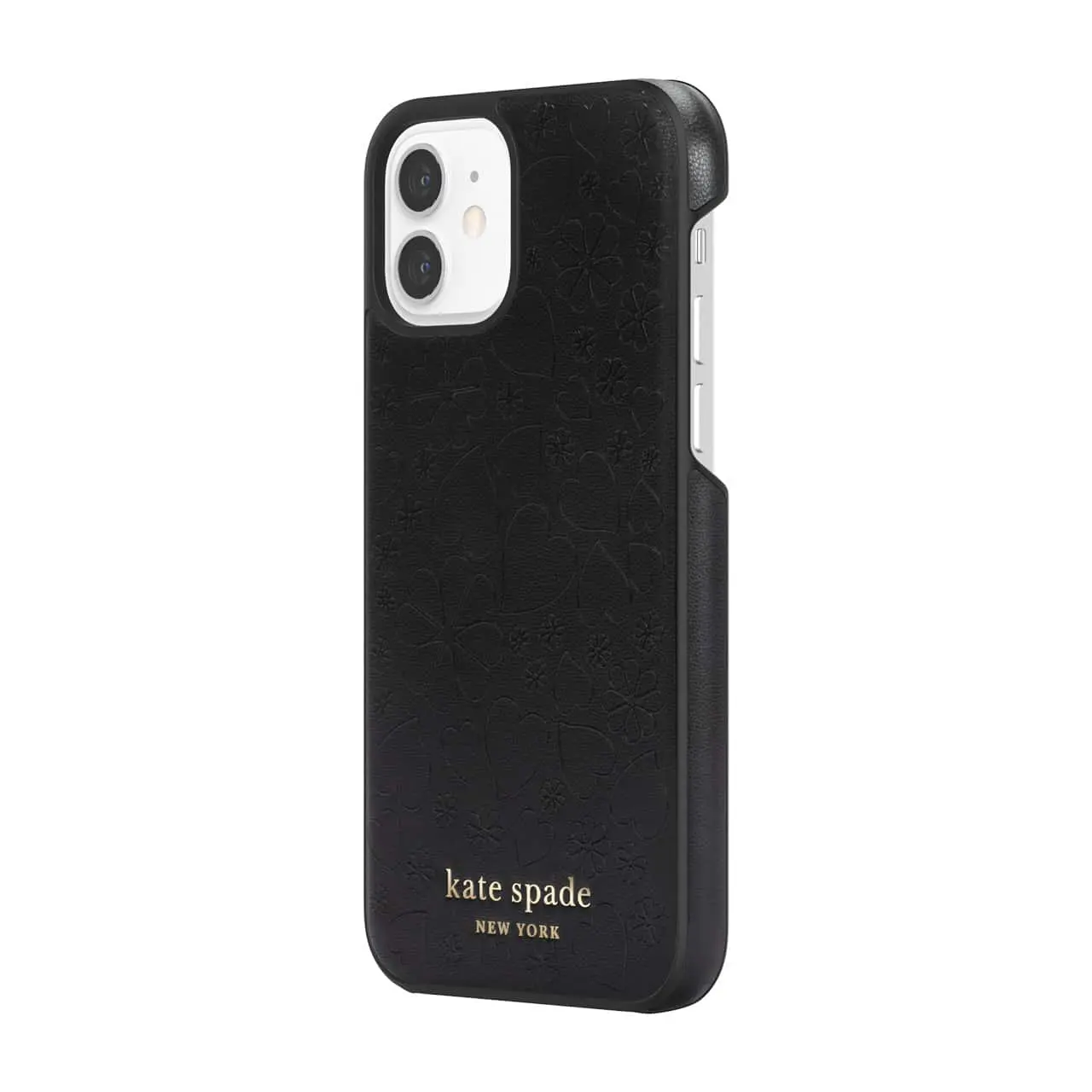 เคส Kate Spade New York รุ่น Wrap Case - iPhone 12 / 12 Pro - Black Crumbs/Clover Hearts Printed Pattern