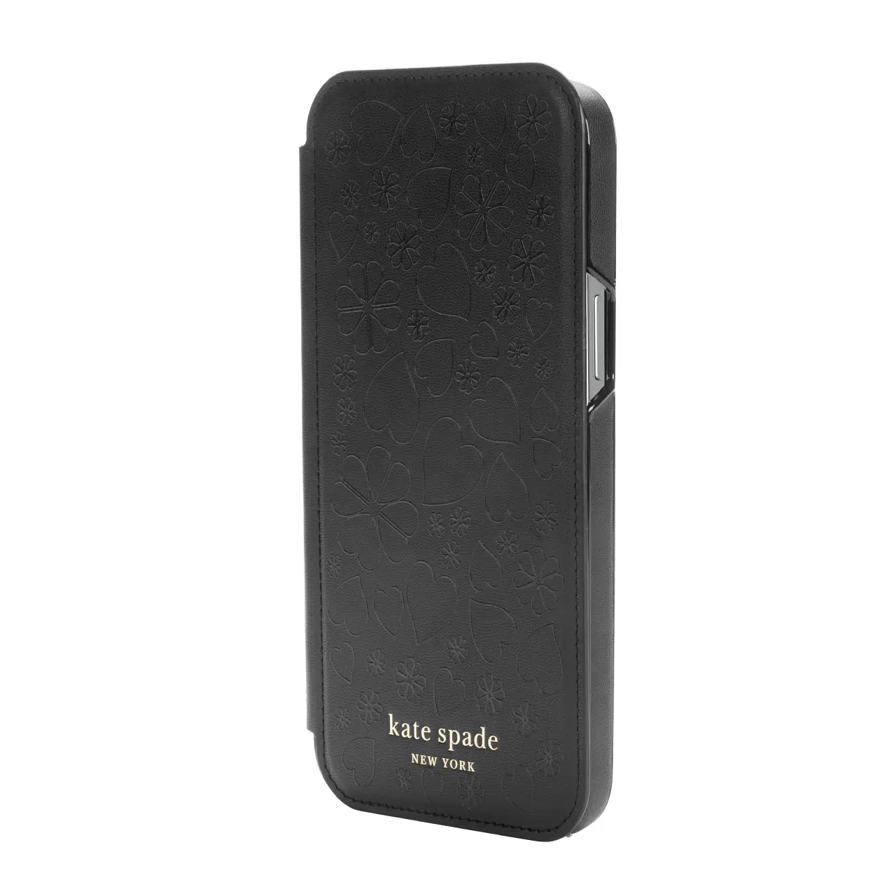 เคส Kate Spade New York รุ่น Wrap Case Folio - iPhone 12 Pro Max - ลาย Black Crumbs/Clover Hearts Printed Pattern