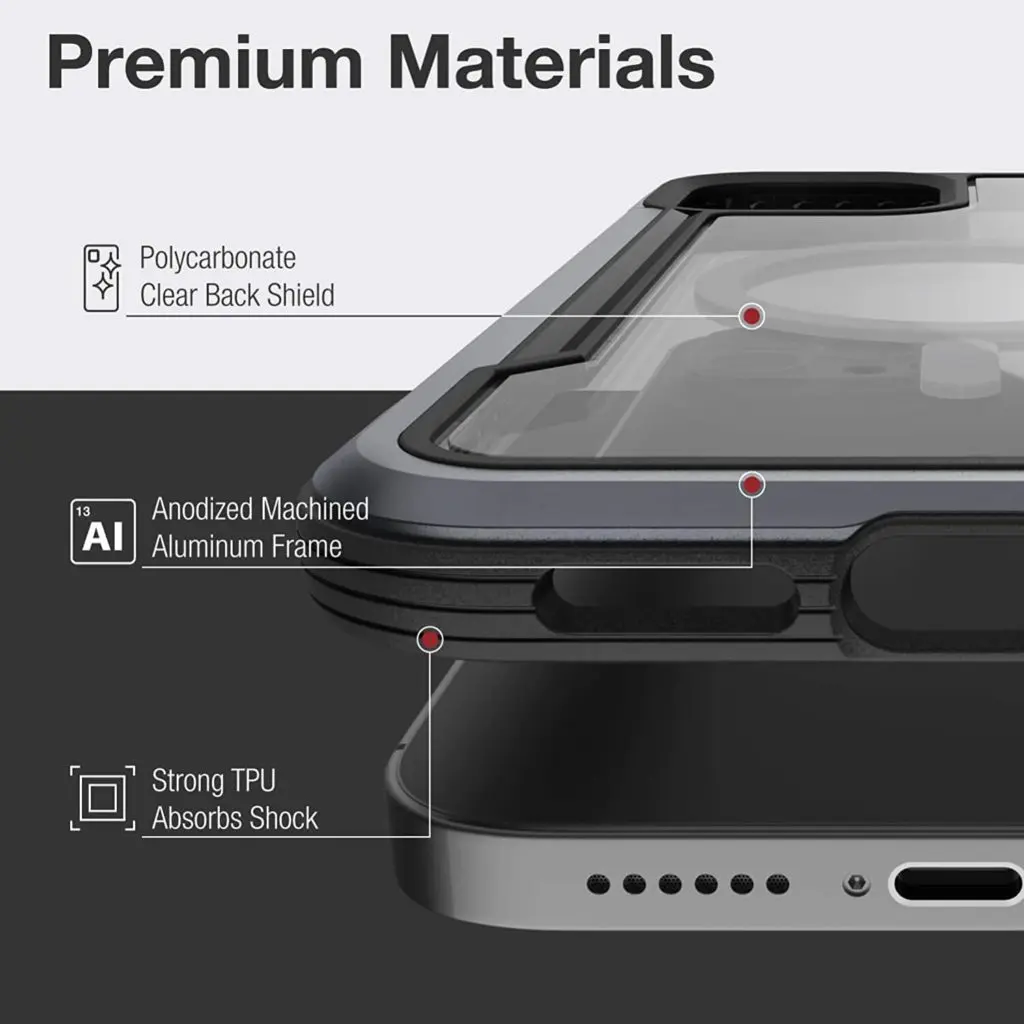 เคส X-Doria รุ่น Raptic Shield Pro Magnet - iPhone 12 Pro Max - Iridescent