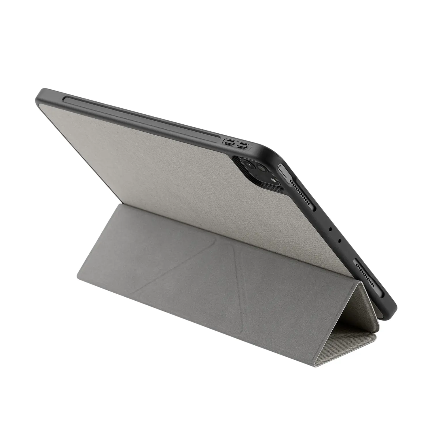 เคส Momax รุ่น Flip Cover Case with Apple Pencil Holder - iPad Pro 11" (3rd Gen/2021) - Light Grey