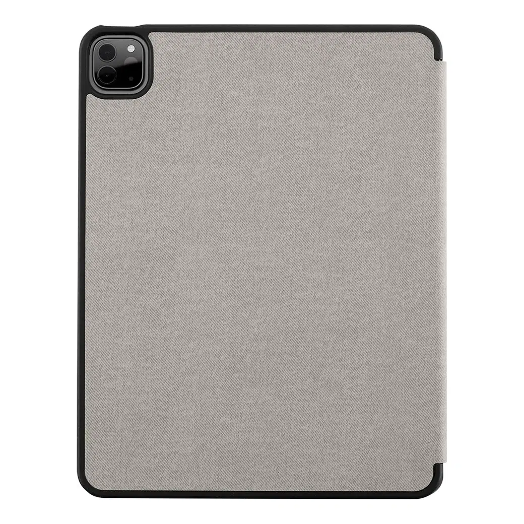 เคส Momax รุ่น Flip Cover Case with Apple Pencil Holder - iPad Pro 11" (3rd Gen/2021) - Light Grey