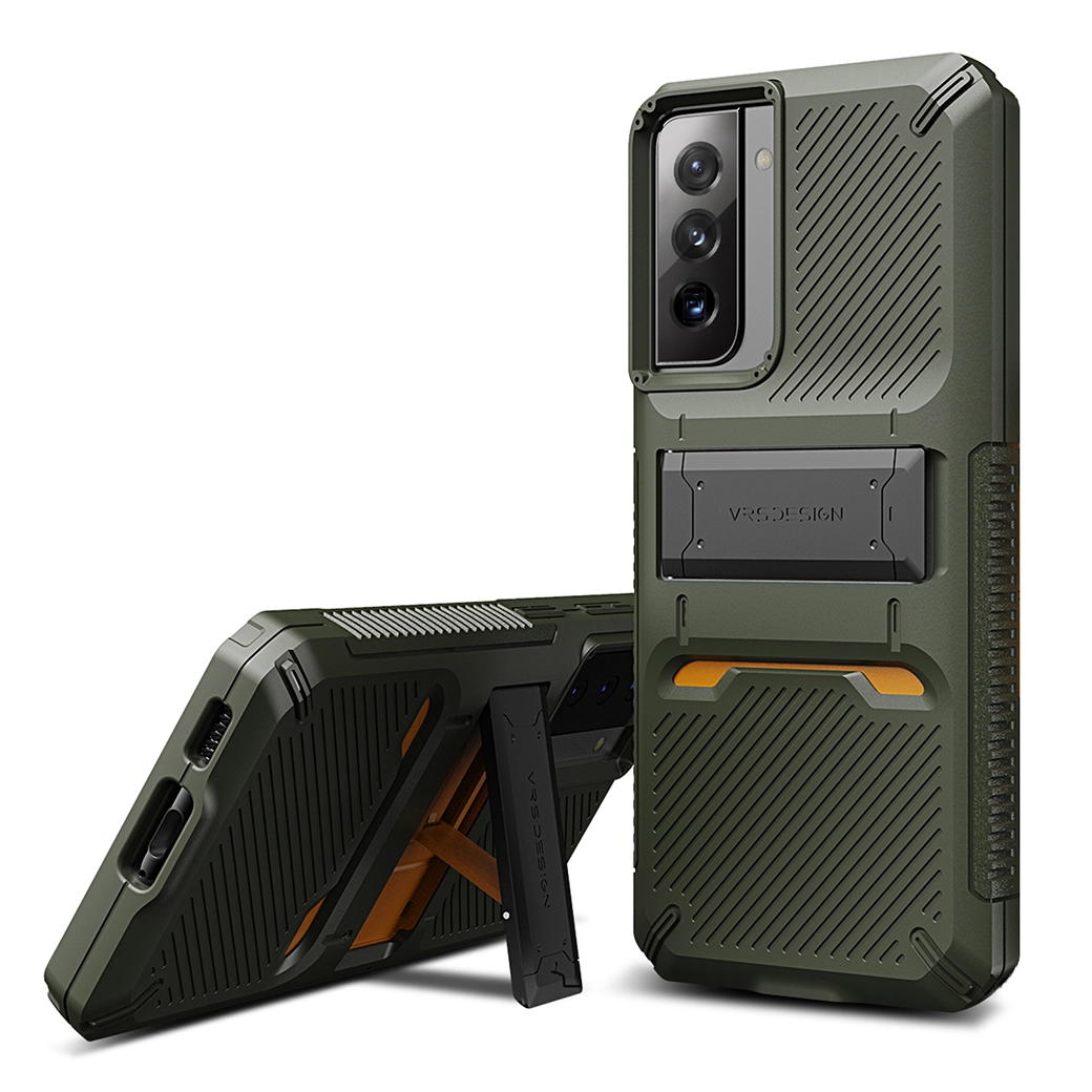 เคส VRS รุ่น Quick Stand - Galaxy S21 Plus - เขียว/ดำ