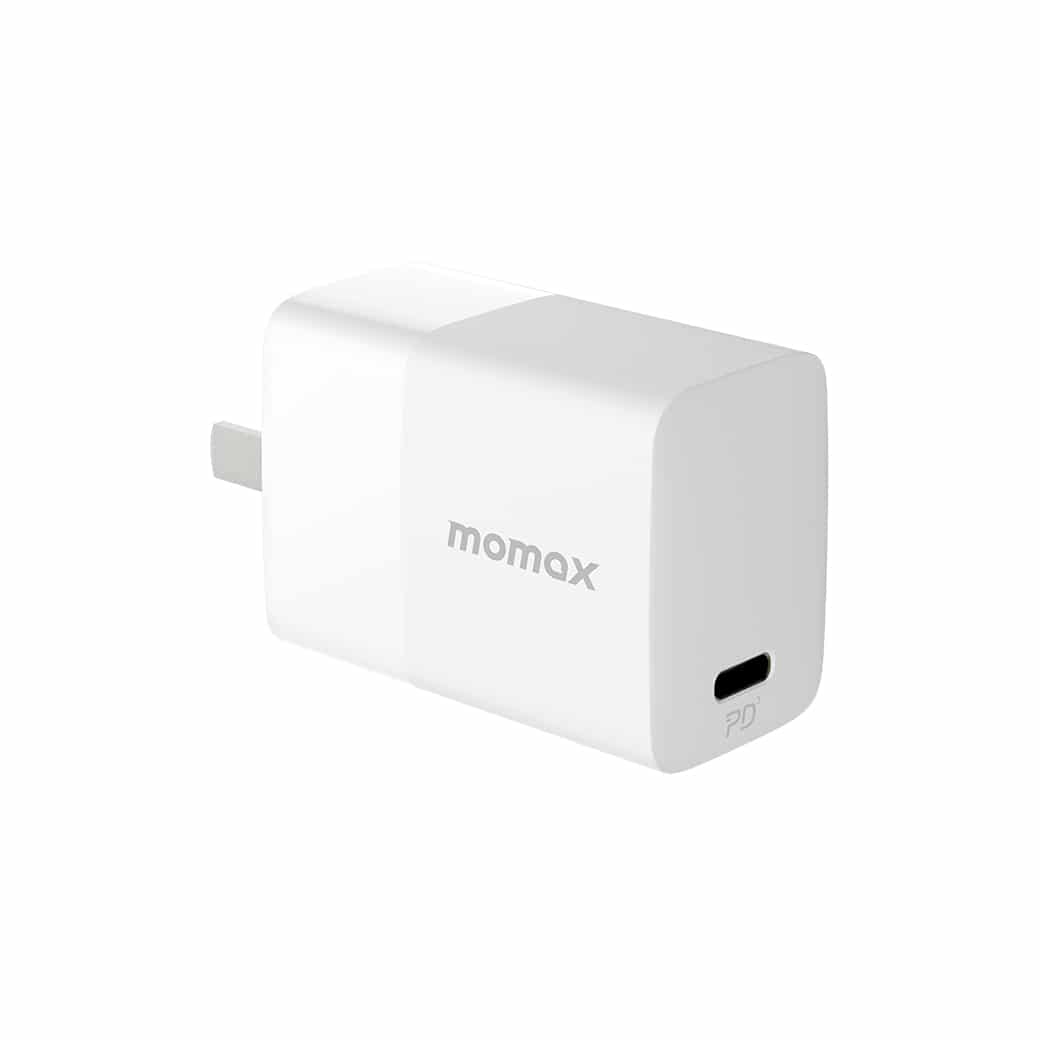หัวปลั๊กชาร์จเร็ว Momax รุ่น ONE Plug 1-Port USB-C PD Charger (30W) - สีขาว