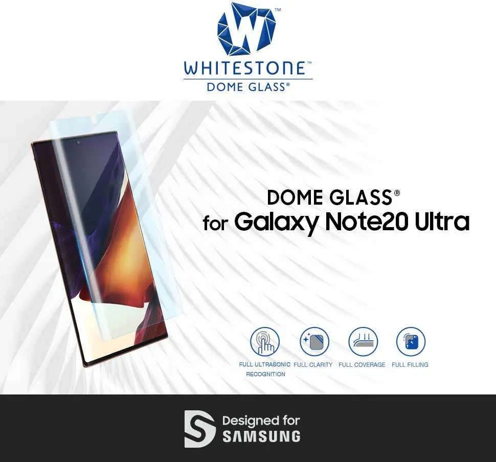 ฟิล์มกระจกนิรภัย Whitestone Dome Glass - Samsung Galaxy Note 20 Ultra