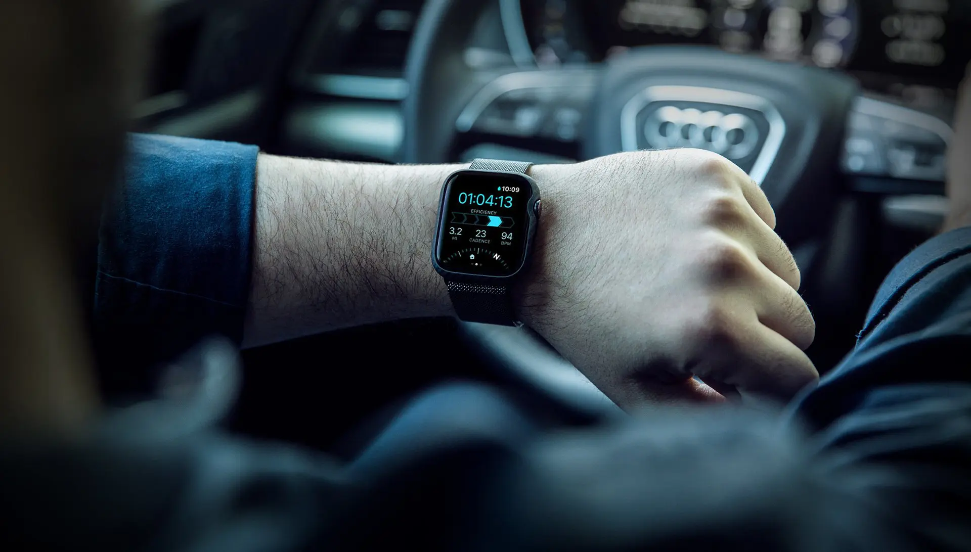 เคส Pitaka รุ่น Air - Apple Watch 41mm - สี Black/Grey Twill