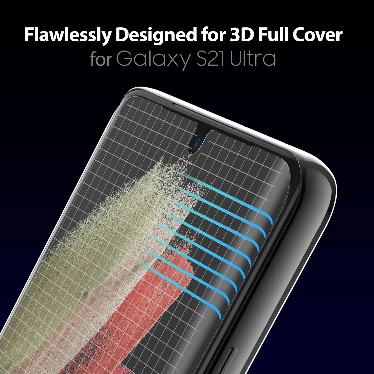 ฟิล์มกระจกนิรภัย Whitestone Dome Glass - Samsung Galaxy S21 Ultra