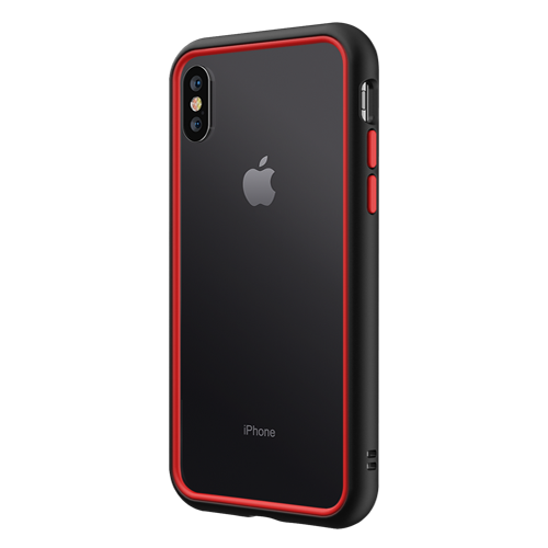 เคส RhinoShield รุ่น CrashGuard NX - iPhone Xs Max - กรอบดำ + สีปุ่ม/ขอบแดง
