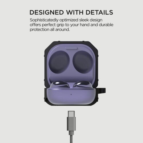 เคส VRS รุ่น Active Fit - Galaxy Buds 2 Pro/ Buds 2/ Buds Pro/ Buds Live - ดำ - Image 5