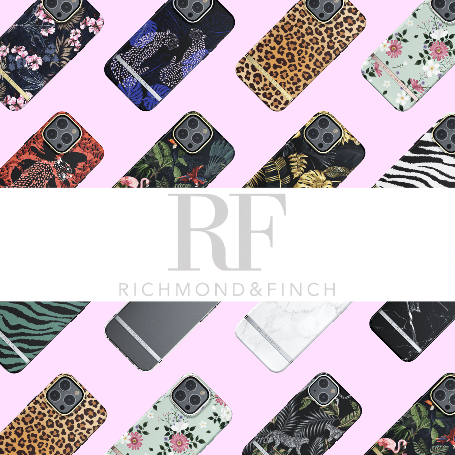 เคส Richmond & Finch - iPhone 13 - Emerald Zebra