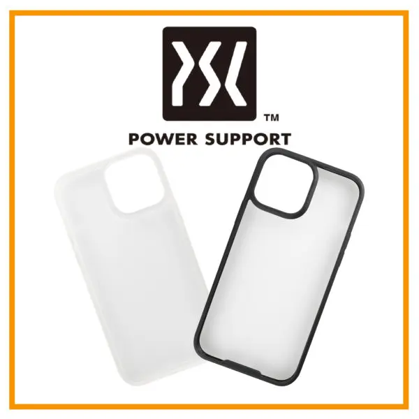 เคส Power Support รุ่น Air Jacket Hybrid - iPhone 13 Pro - ดำ