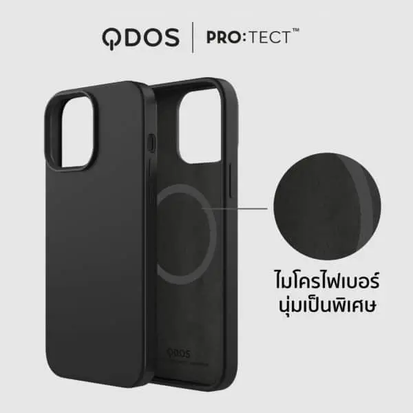 เคส QDOS รุ่น Touch Pure with Snap - iPhone 13 Pro Max - ดำ