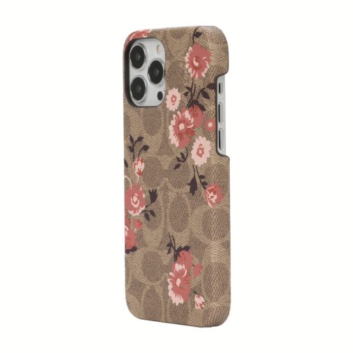 เคส Coach รุ่น Slim Wrap - iPhone 13 Pro Max - Prairie Rose Signature C Khaki - Image 3