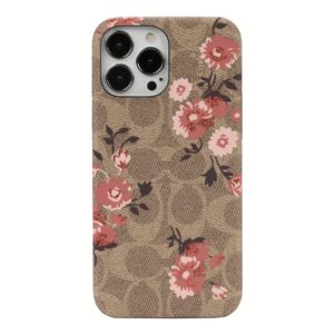 เคส Coach รุ่น Slim Wrap - iPhone 13 Pro Max - Prairie Rose Signature C Khaki