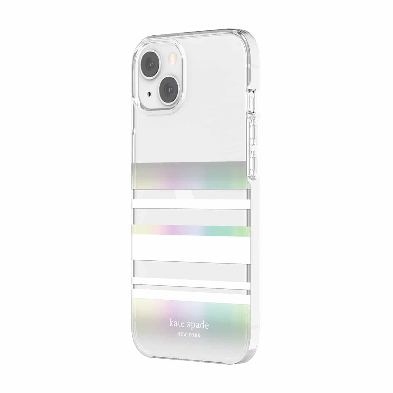 เคส Kate Spade New York รุ่น Protective Hardshell Case - iPhone 13 - Park Stripe
