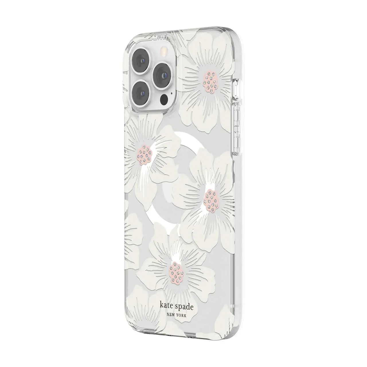 เคส Kate Spade New York รุ่น Protective Hardshell Case with Magsafe - iPhone 13 Pro Max - Hollyhock Floral