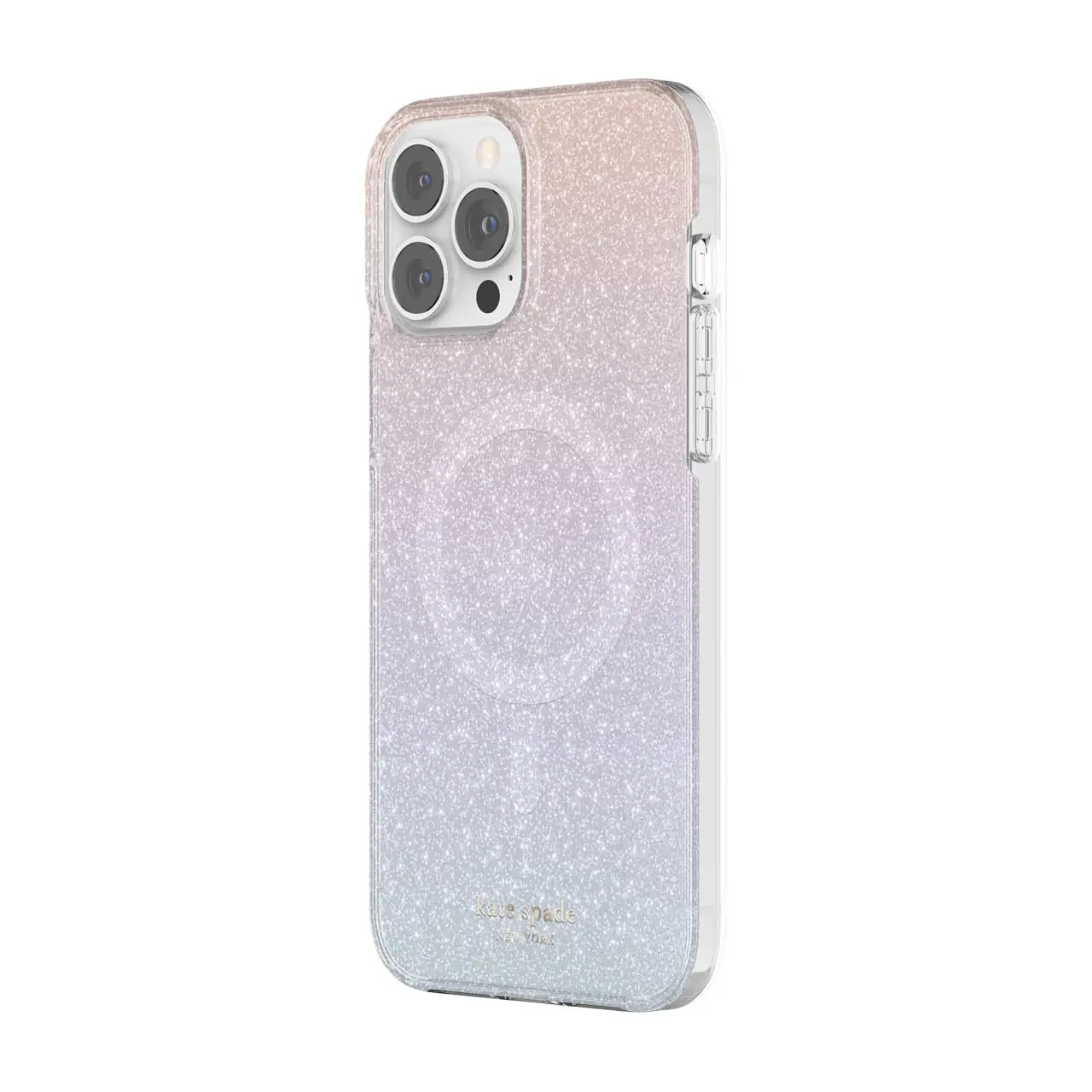 เคส Kate Spade New York รุ่น Protective Hardshell Case with Magsafe - iPhone 13 Pro Max - Ombre Glitter Pink